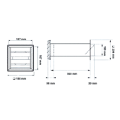 Mauerkasten Ø 150mm mit Edelstahlgitter