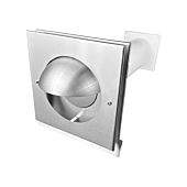 Teleskop-Mauerkasten Ø 150mm mit Edelstahlgitter