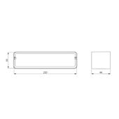 Verbindungsstück für Vierkantrohr ø 125 mm