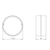 Verbindungsstück für Rundrohr ø 125 mm