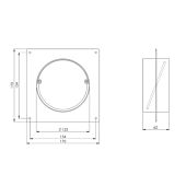 Wandanschluss mit Rückstauklappe ø 125 mm