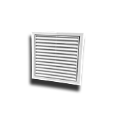 Lüftungsgitter Kunststoff weiß ø 125 mm