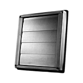 Lüftungsgitter Edelstahl mit beweglichen Lamellen ø 125 mm