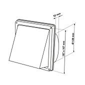 Lüftungshaube Edelstahl ø 125 mm