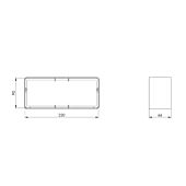 Verbindungsstück für Vierkantrohr ø 150 mm