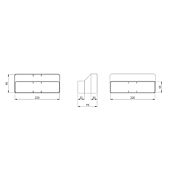 Reduzierstück flach ø 150 mm auf 125 mm