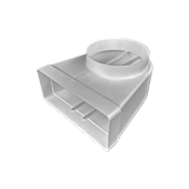 Umlenkstück flach/rund ø 150 mm