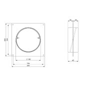 Wandanschluss mit Rückstauklappe ø 150 mm