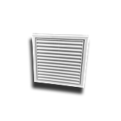 Lüftungsgitter Kunststoff weiß ø 150 mm