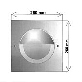 Lüftungshaube Edelstahl halbrund ø 150 mm
