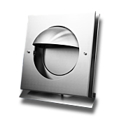 Lüftungshaube Edelstahl halbrund ø 150 mm