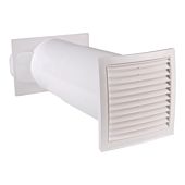 optimAIRo- Teleskop-Mauerk. Flachanschluss weiß