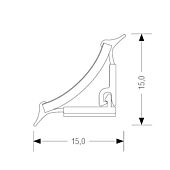 Slim-Line WAP 3m-Stange edelstahl